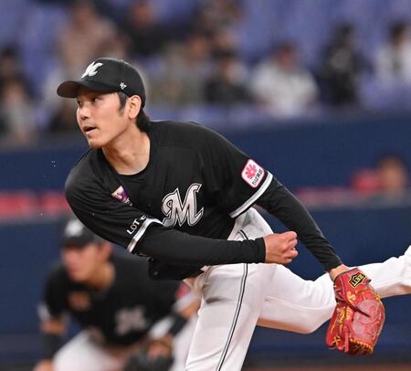 　力投する先発の石川柊（撮影・西田忠信）