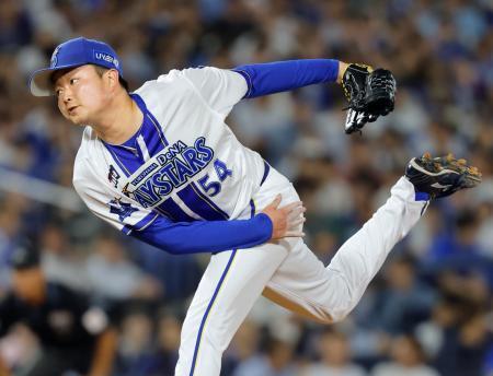 　完封で今季初勝利を挙げたＤｅＮＡ・石田裕＝横浜