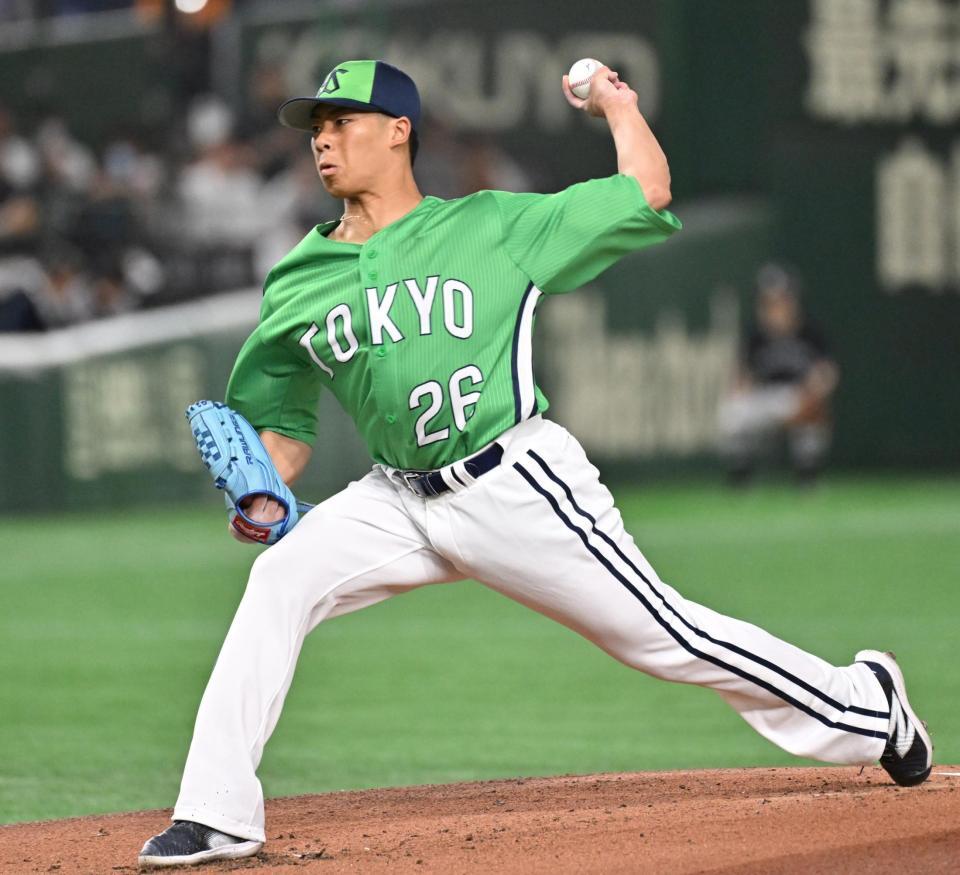 　巨人戦に先発した山野