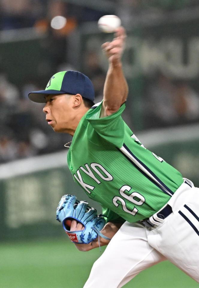 　巨人戦に先発した山野