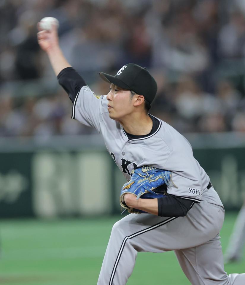 　ヤクルト戦に先発する赤星（撮影・西岡正）