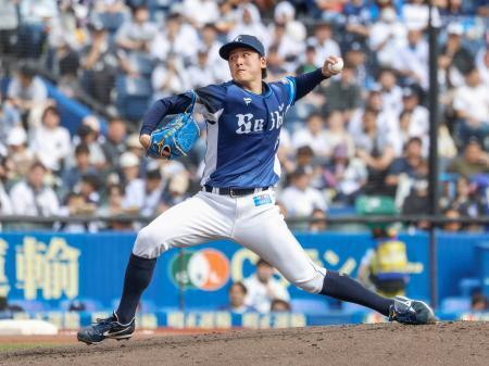 　ロッテ戦に先発し、６勝目を挙げた西武・隅田＝ＺＯＺＯマリン