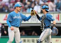 　１２回、最後を締めた孫易磊（撮影・金田祐二）