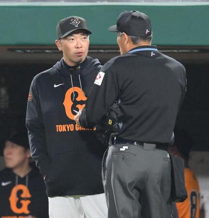 巨人　阿部慎之助監督がキャベッジ＆若林の現状明かす　アクシデントで途中交代「明日の状態を見て」大勢は「明日は来ますよ」