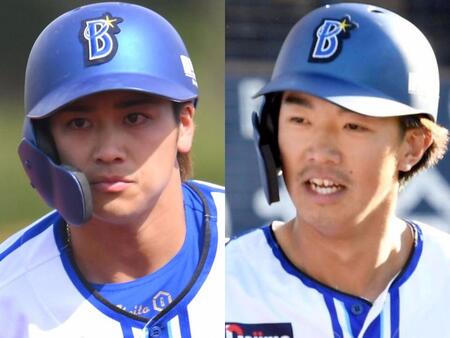 　森敬斗（左）と梶原昂希