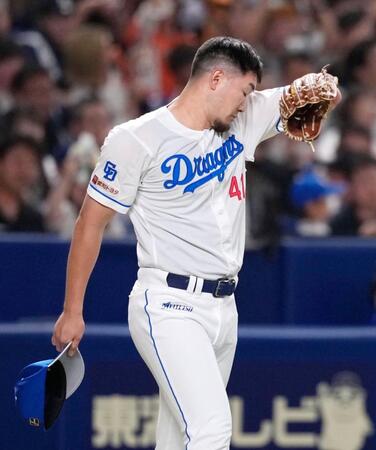 　６回、若林に適時三塁打を許した勝野