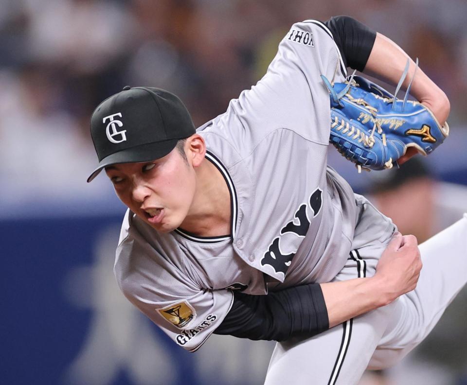 　中日戦に先発した赤星