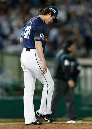 　５回、オリックスに先制を許した今井