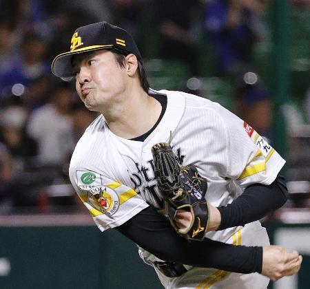 　中日戦に先発したソフトバンク・有原＝みずほペイペイドーム