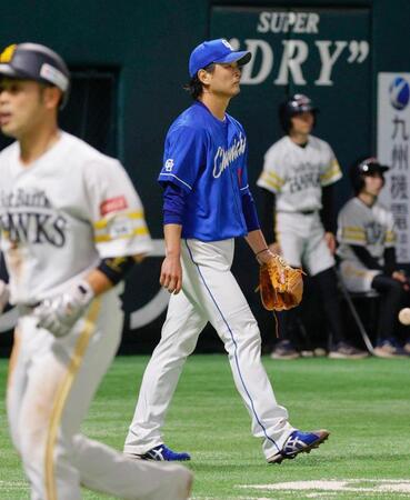 　２回、山川の犠飛で先制を許した涌井