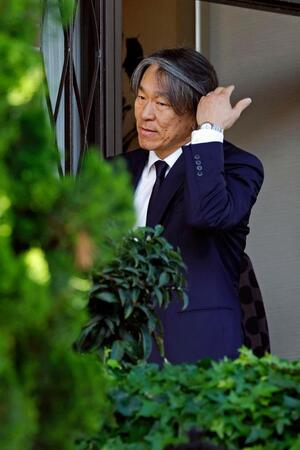 　長嶋茂雄さんの自宅を弔問に訪れた松井秀喜さん