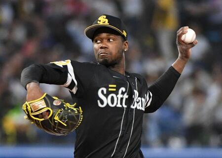 　ヤクルト打線に立ち向かうモイネロ（撮影・佐藤厚）