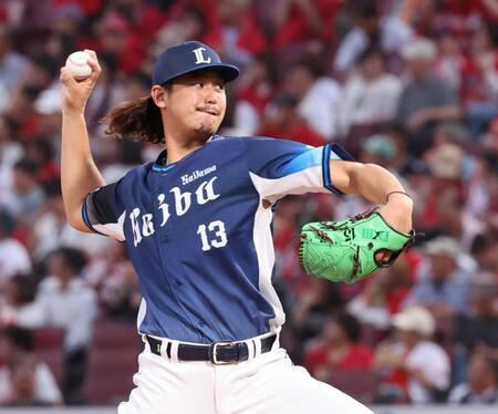 　先発し力投する高橋（撮影・市尻達拡）