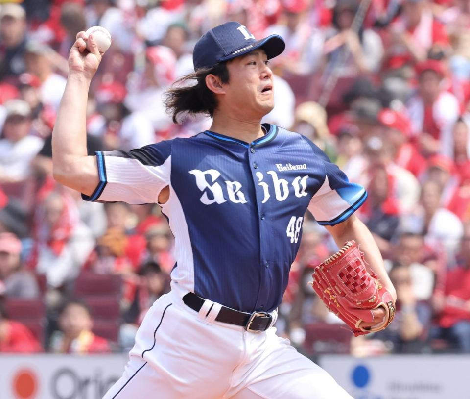 　先発し、力投する今井（撮影・市尻達拡）