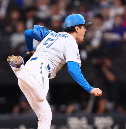 　７回、力投する北山（撮影・中島達哉）