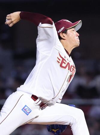 　中日戦に先発した岸