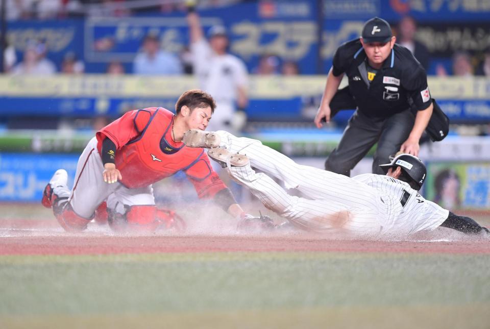 ロッテ・藤原が好走塁 勝ち越しの生還 SNS熱狂「左腕やっばwww