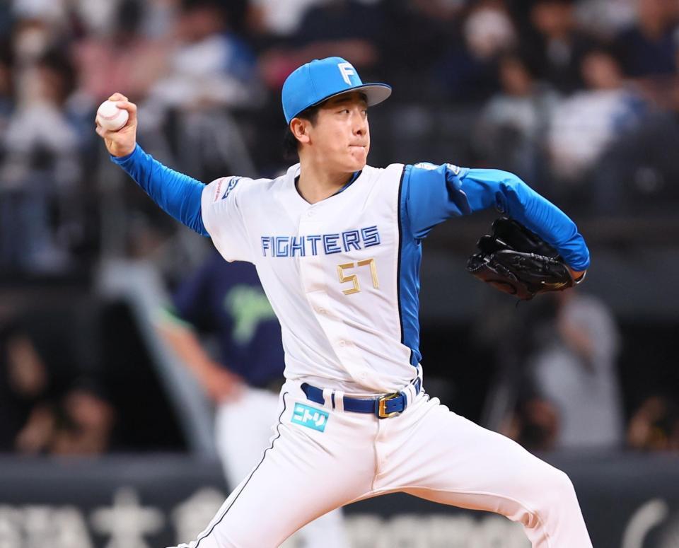 　ヤクルト戦に先発する北山（撮影・中島達哉）