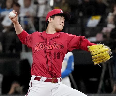 　日本ハム戦に先発した広島・森下＝エスコンフィールド