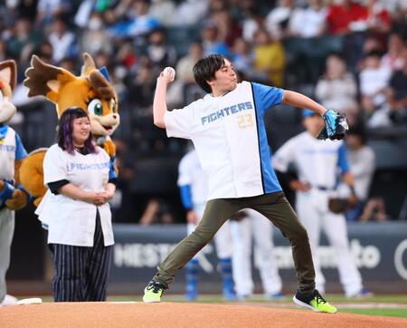 　試合前、プロポーズ大作戦が行われたエスコンフィールド（撮影・中島達哉）