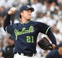 　ロッテ打線を相手に力投する吉村（撮影・佐藤厚）