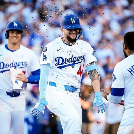 　パヘスの３ランで逆転（ロサンゼルス・ドジャース提供）