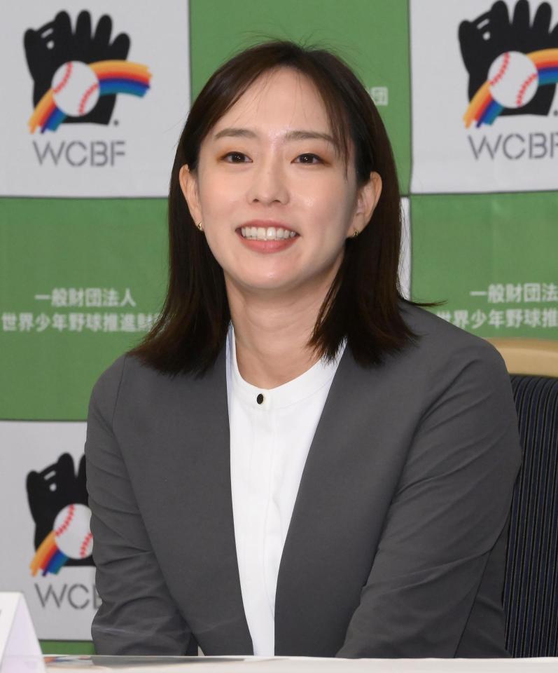 　世界少年野球推進財団の評議員に就任した石川佳純氏（撮影・堀内翔）