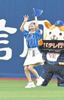 　ドッカーンＦＬＹＣＡＴＣＨに挑戦するＡＫＢ４８・徳永羚海（撮影・持木克友）