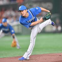 　力投する達（撮影・開出牧）