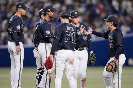 中１-６オ（１９日）　田嶋、６回１失点で４勝目