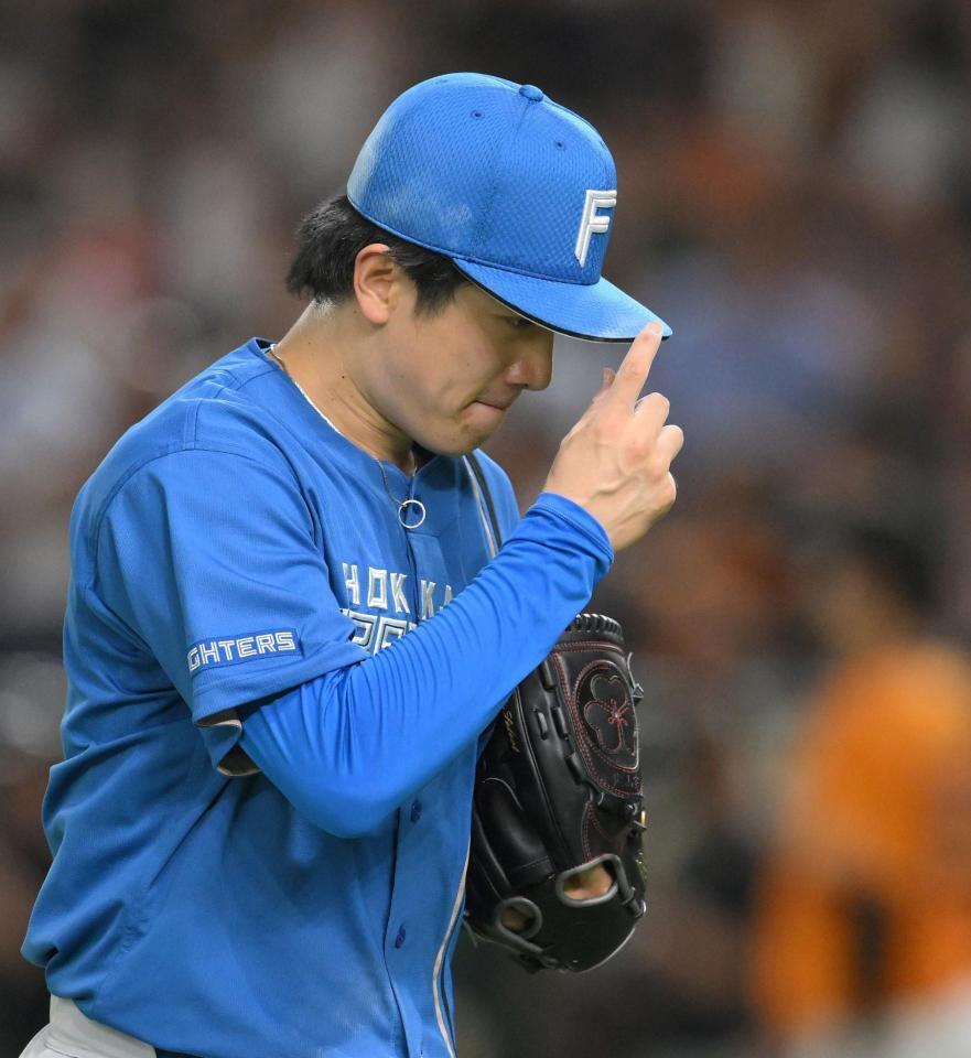 　７回、初の走者を出したものの無失点に抑えた北山（撮影・伊藤笙子）