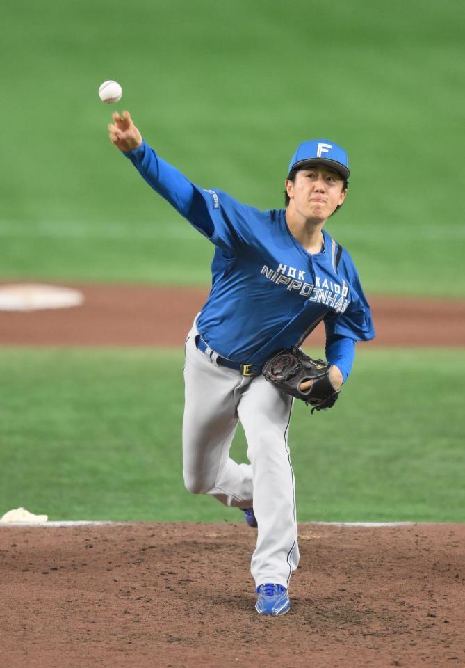 ９回のマウンドに上がる北山（撮影・伊藤笙子）