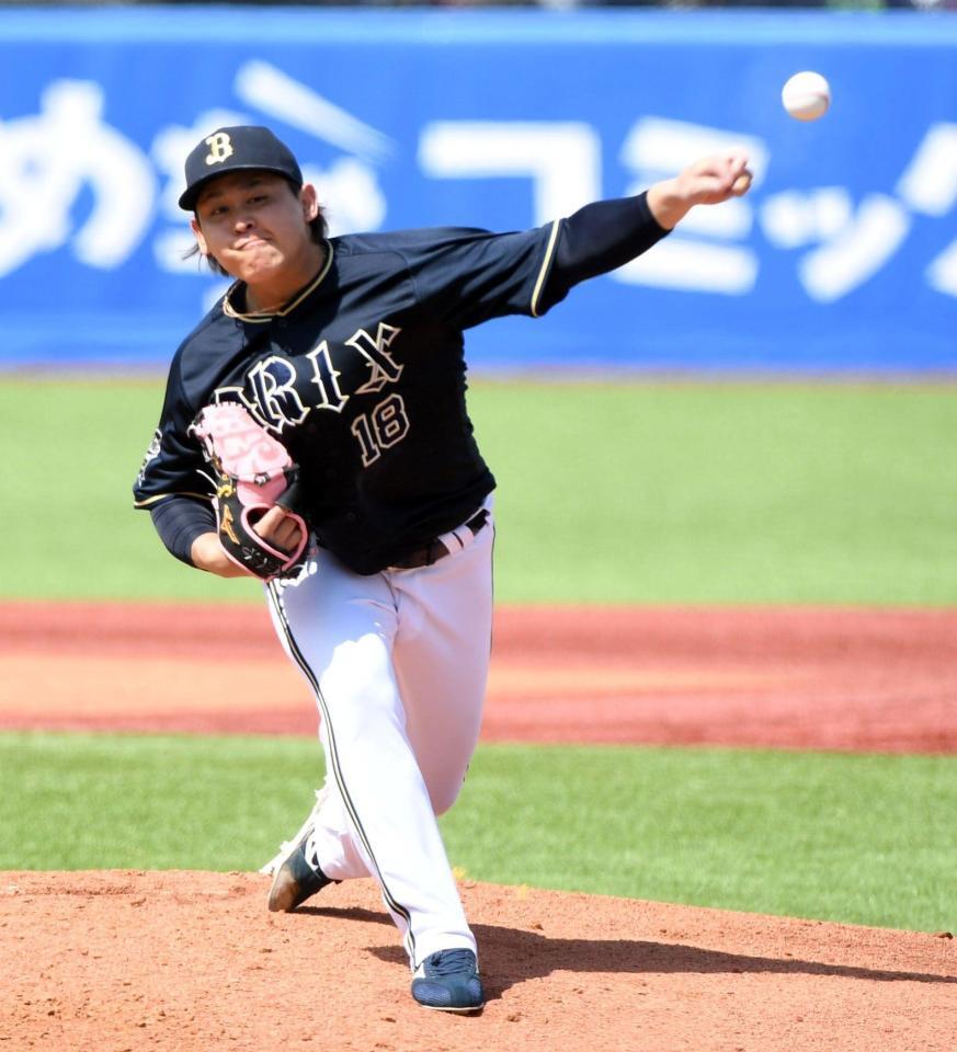 　ヤクルト打線に立ち向かう宮城（撮影・佐藤厚）