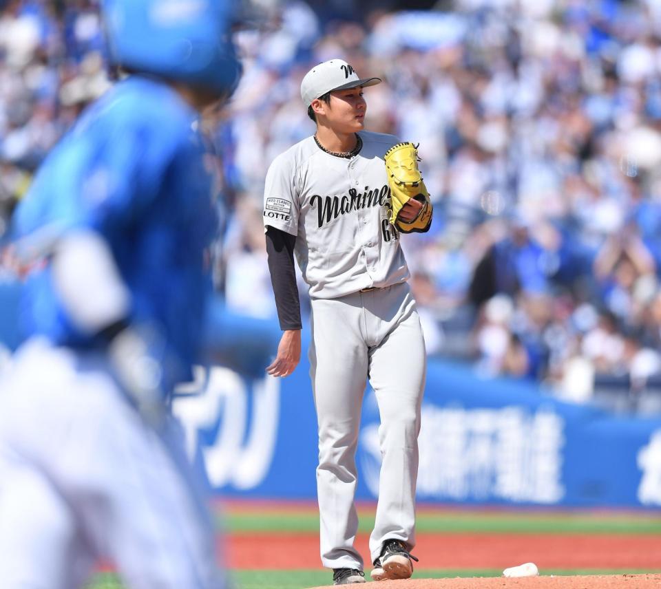 　２回、戸柱（手前）に右越えソロを打たれた広池（撮影・開出牧）