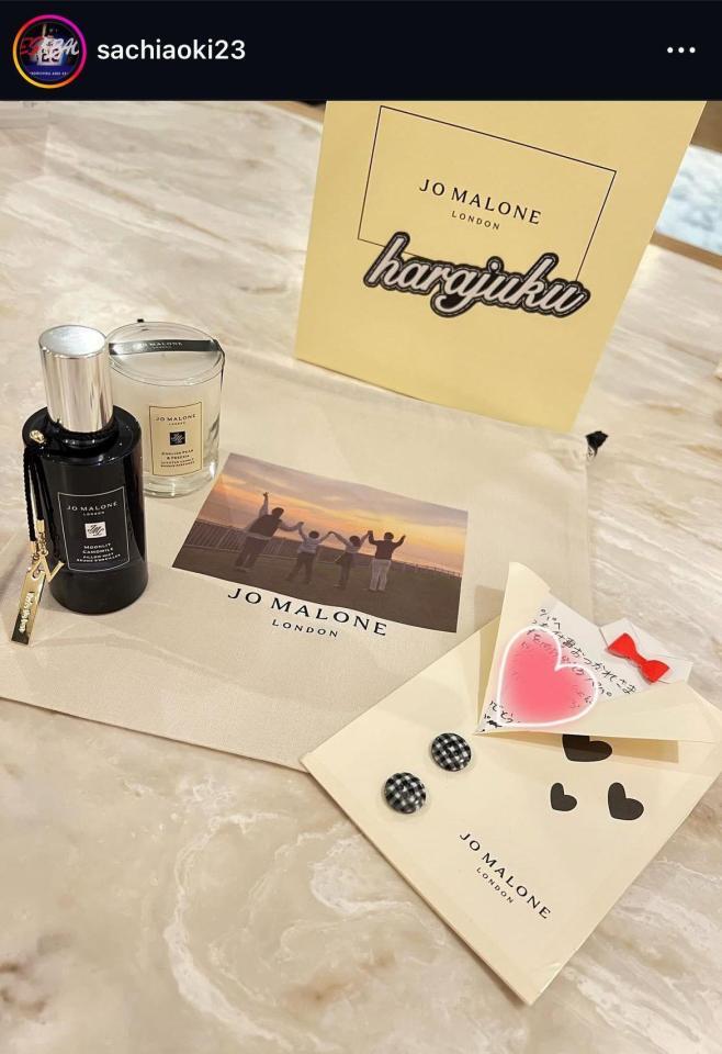 　青木佐知さんインスタグラム（ｓａｃｈｉａｏｋｉ２３）より