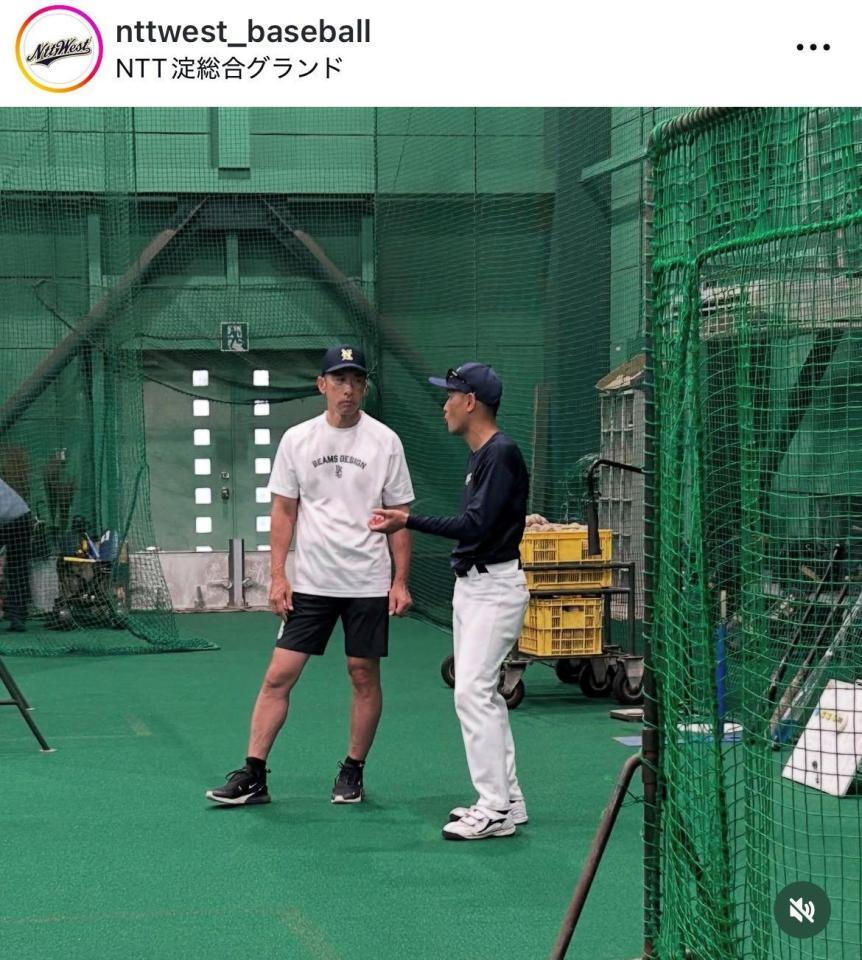 ＮＴＴ西日本硬式野球部インスタグラム（ｎｔｔｗｅｓｔ＿ｂａｓｅｂａｌｌ）より
