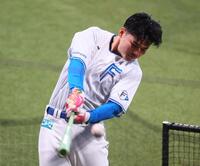 　打撃練習をする清宮幸（撮影・中島達哉）