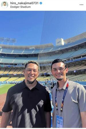 　中島宏之氏のインスタグラム＠ｈｉｒｏ＿ｎａｋａｊｉｍａ０７３１より