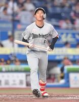 　２回、見逃し三振に倒れた西川（撮影・開出牧）