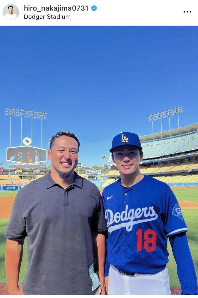 　中島宏之氏のインスタグラム＠ｈｉｒｏ＿ｎａｋａｊｉｍａ０７３１より