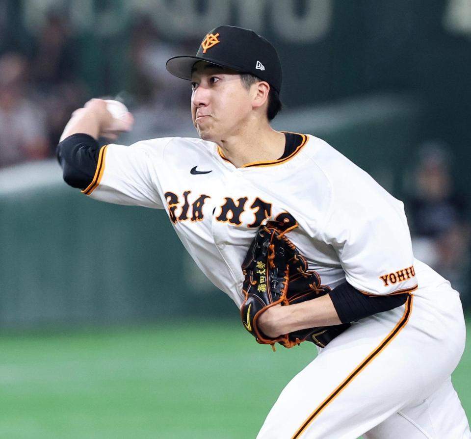 　８回表に登板した大勢