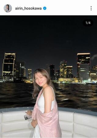 　細川愛倫のインスタグラム（＠ａｉｒｉｎ＿ｈｏｓｏｋａｗａ）から