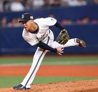 　５回、力投する才木（撮影・山口登）