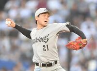 　力投する石川柊（撮影・開出牧）