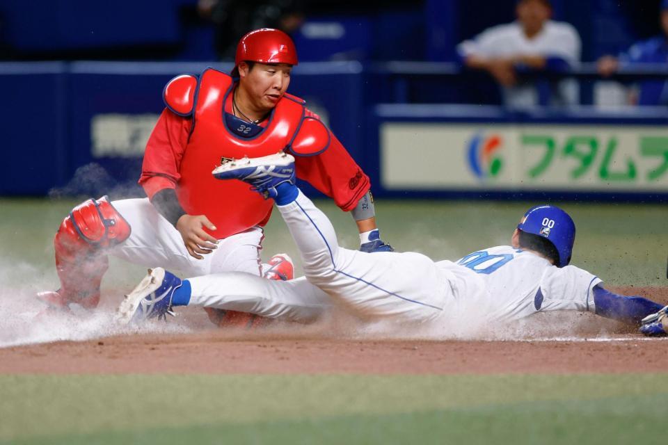 　９回、打者山本のとき、代走の三走尾田が本盗を狙うがタッチアウトとなり試合終了。捕手石原