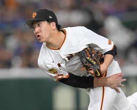 　８回から登板した大勢（撮影・伊藤笙子）