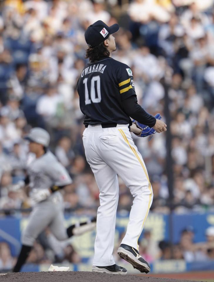 　１回、先制ソロを浴びた上沢