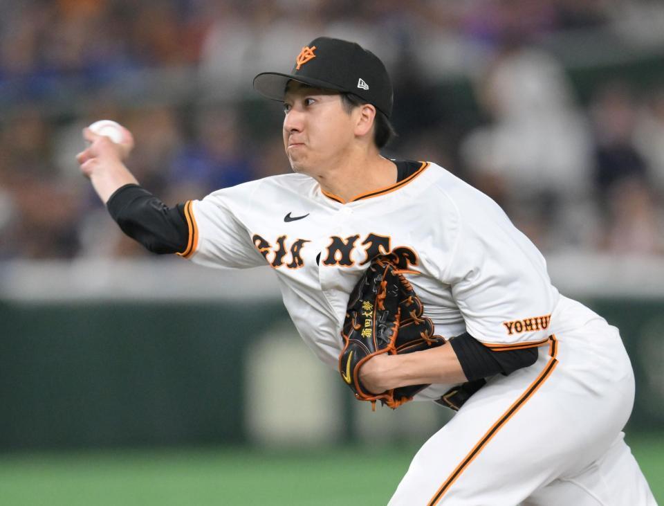 　８回から登板した大勢（撮影・伊藤笙子）