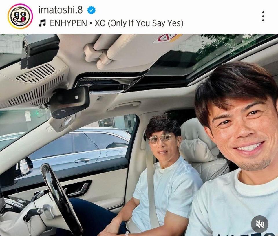 　今江敏晃氏のインスタグラム（ｉｍａｔｏｓｈｉ．８）より