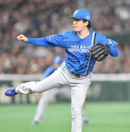 　力投する北山（撮影・開出牧）